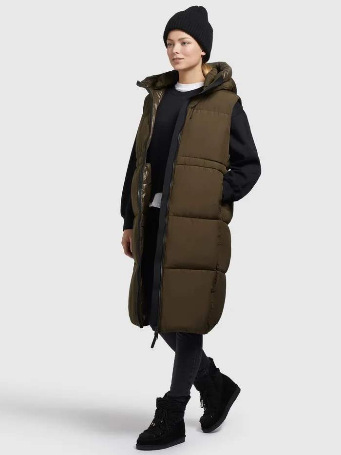 Puffer Vests Weste ALVA Dunkel Khaki Dunkel Khaki 8211 KHUJO Women