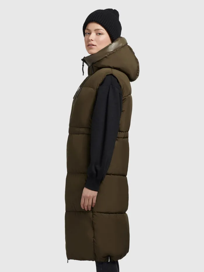 Puffer Vests Weste ALVA Dunkel Khaki Dunkel Khaki 8211 KHUJO Women