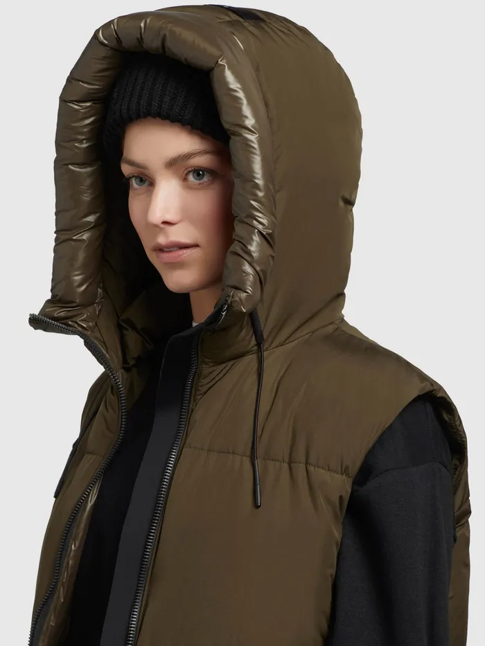 Puffer Vests Weste ALVA Dunkel Khaki Dunkel Khaki 8211 KHUJO Women