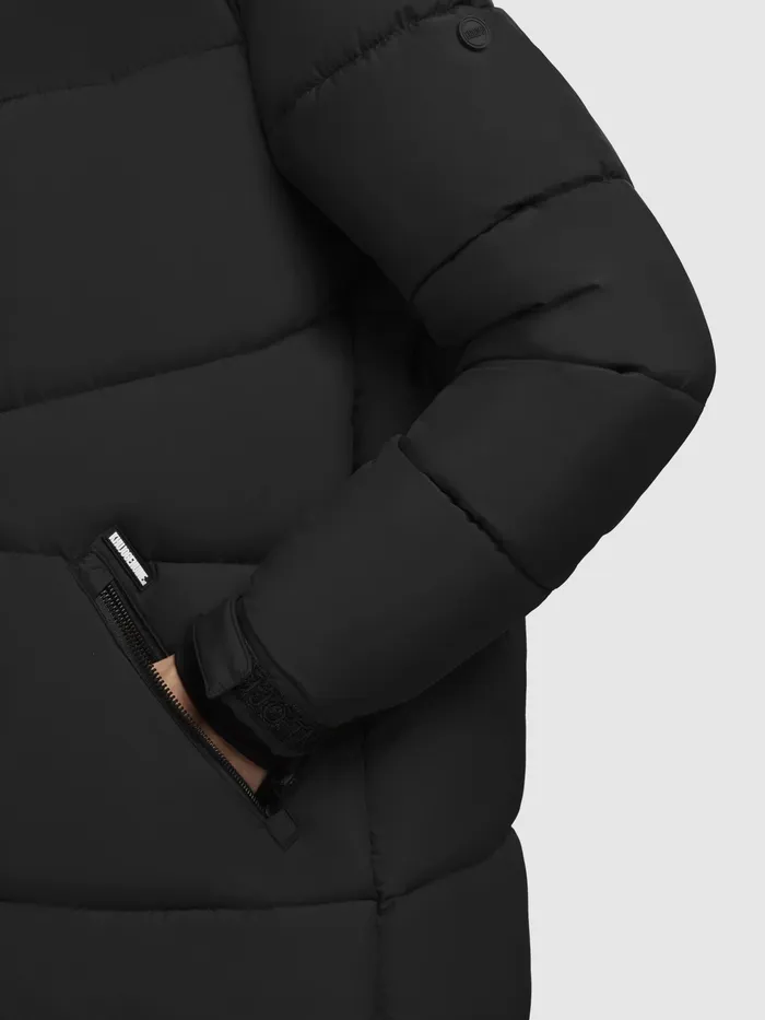 Quilted Coats KHUJO Women Mantel SHIMANTA4 Schwarz Schwarz