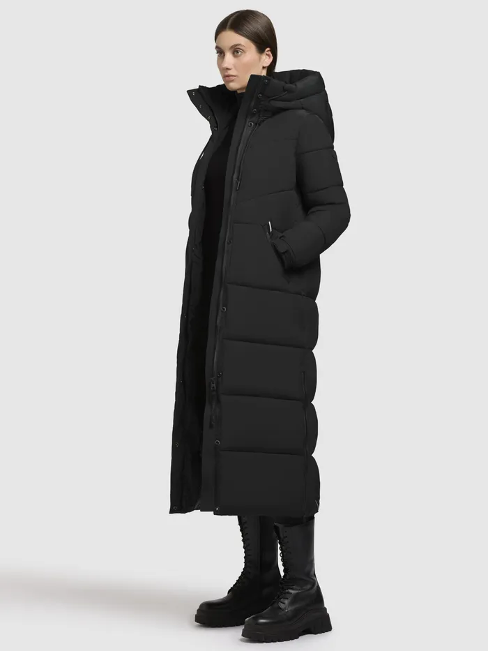 Quilted Coats KHUJO Women Mantel SHIMANTA4 Schwarz Schwarz