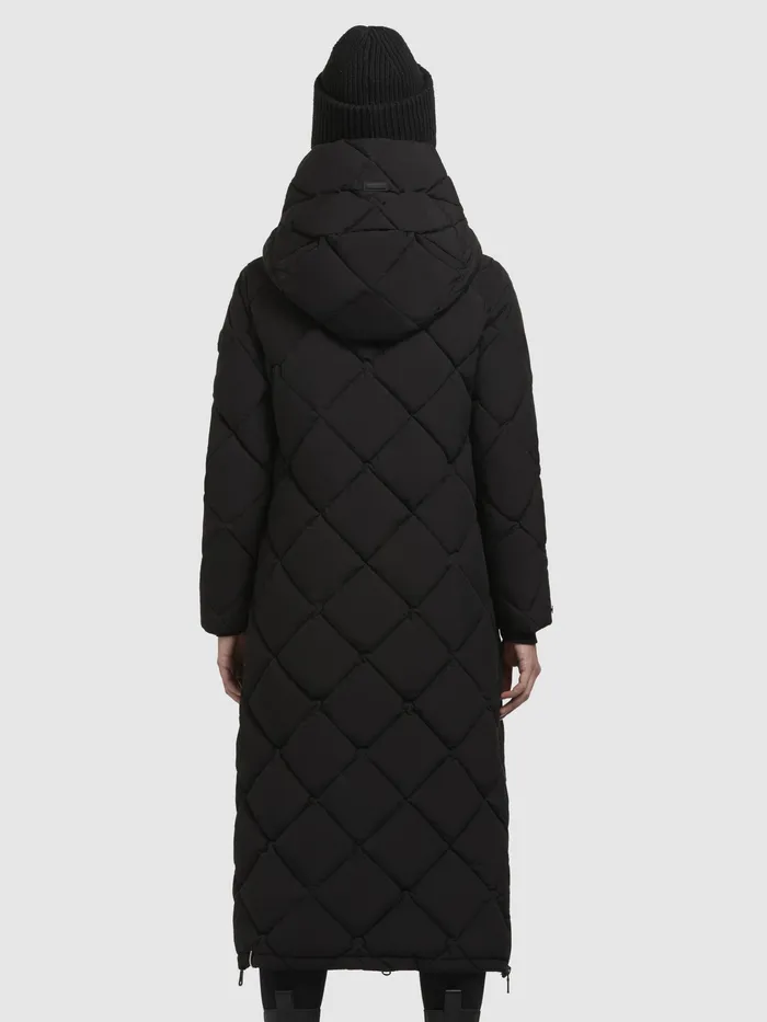 Quilted Coats Women Mantel GENTI Schwarz Schwarz KHUJO