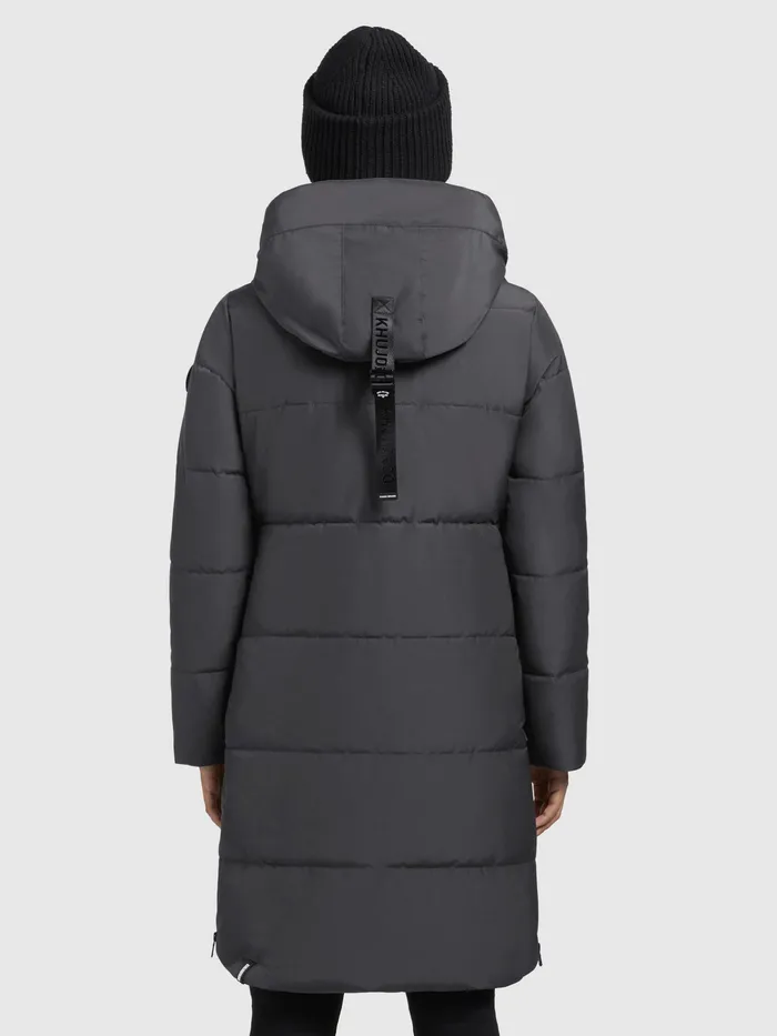 Quilted Coats Women Mantel SYLLA Dunkelgrau Dunkelgrau KHUJO