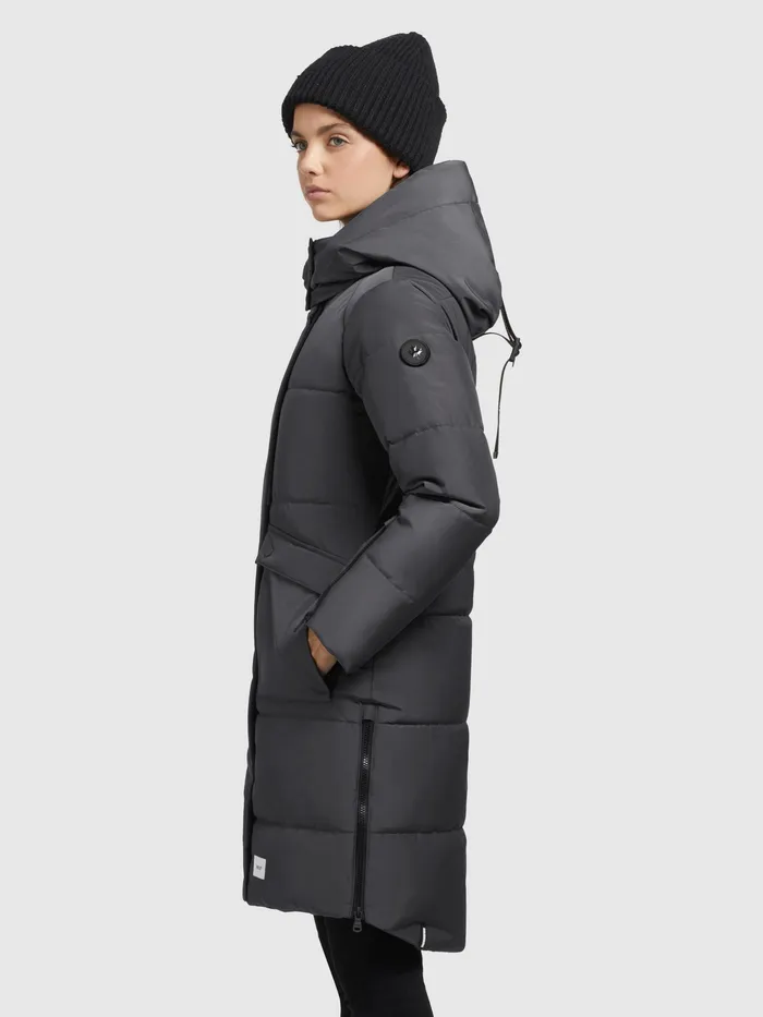 Quilted Coats Women Mantel SYLLA Dunkelgrau Dunkelgrau KHUJO