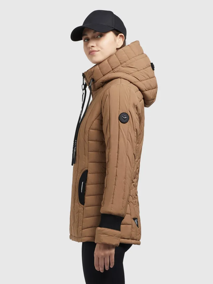Quilted Jackets Jacke TWEETY PRIME7 LIGHT Hellbraun Hellbraun 8211 KHUJO Women