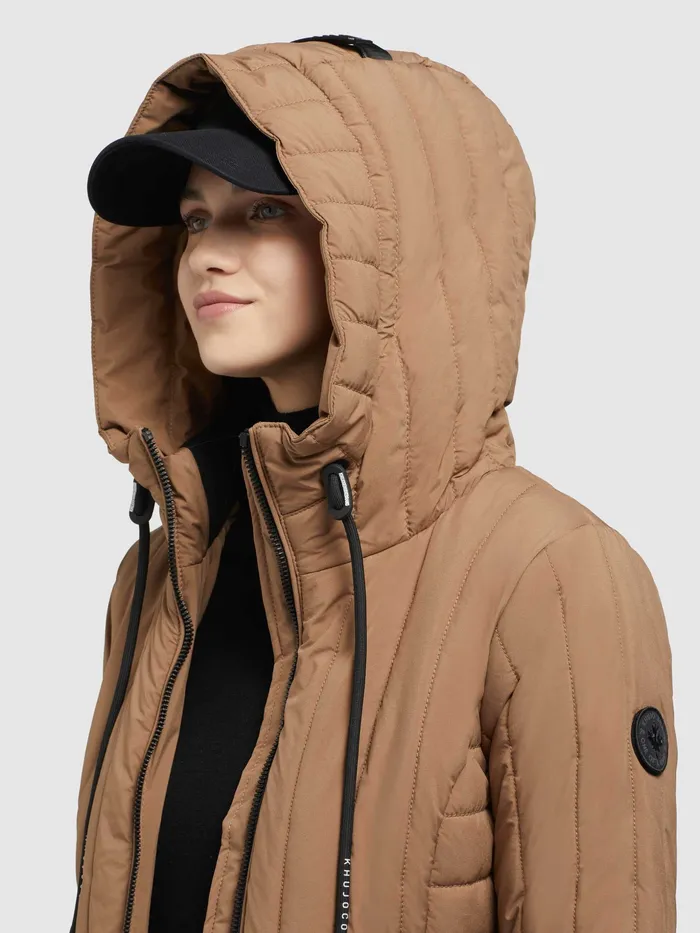 Quilted Jackets Jacke TWEETY PRIME7 LIGHT Hellbraun Hellbraun 8211 KHUJO Women