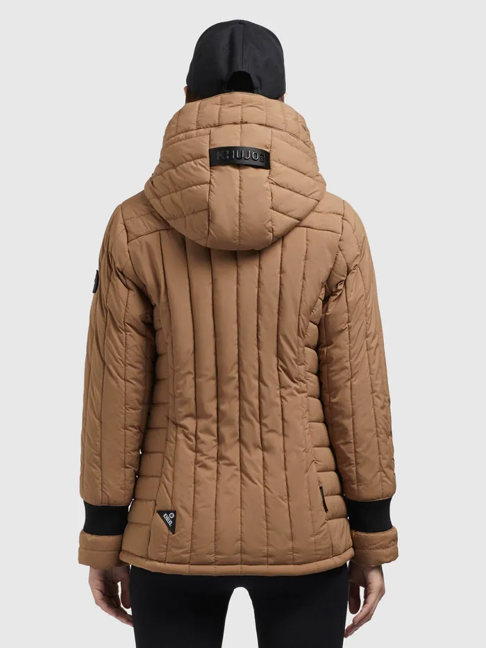 Quilted Jackets Jacke TWEETY PRIME7 LIGHT Hellbraun Hellbraun 8211 KHUJO Women