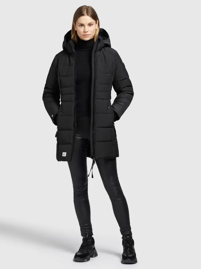 Quilted Jackets Women Jacke AMARAY4 Schwarz Schwarz KHUJO