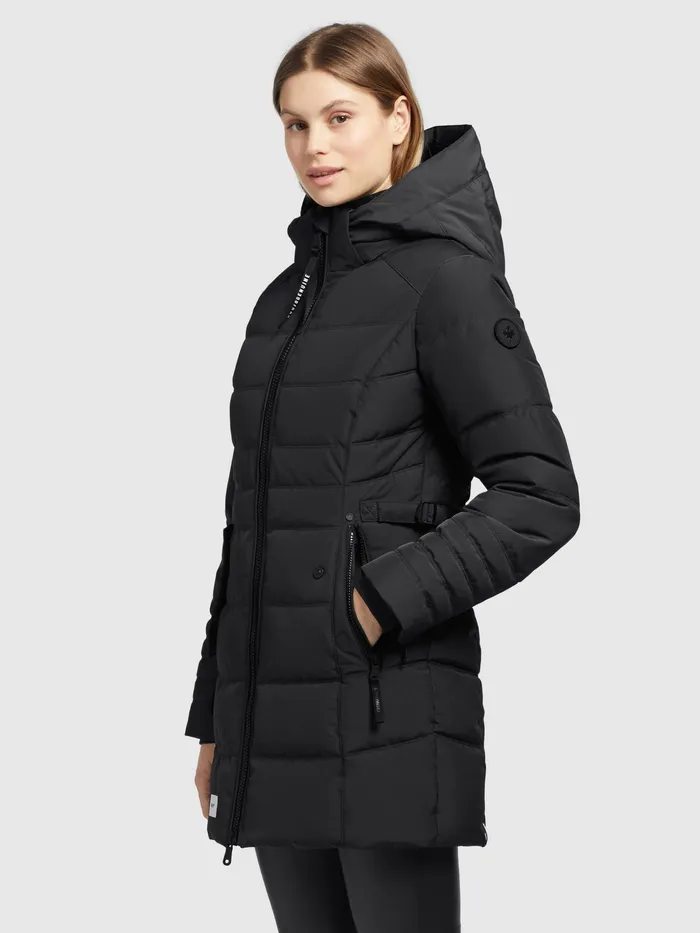 Quilted Jackets Women Jacke AMARAY4 Schwarz Schwarz KHUJO