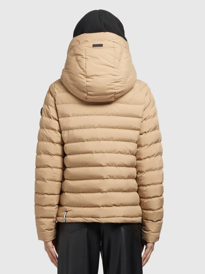 Quilted Jackets Women Jacke LOVINA5 MATT Beige KHUJO