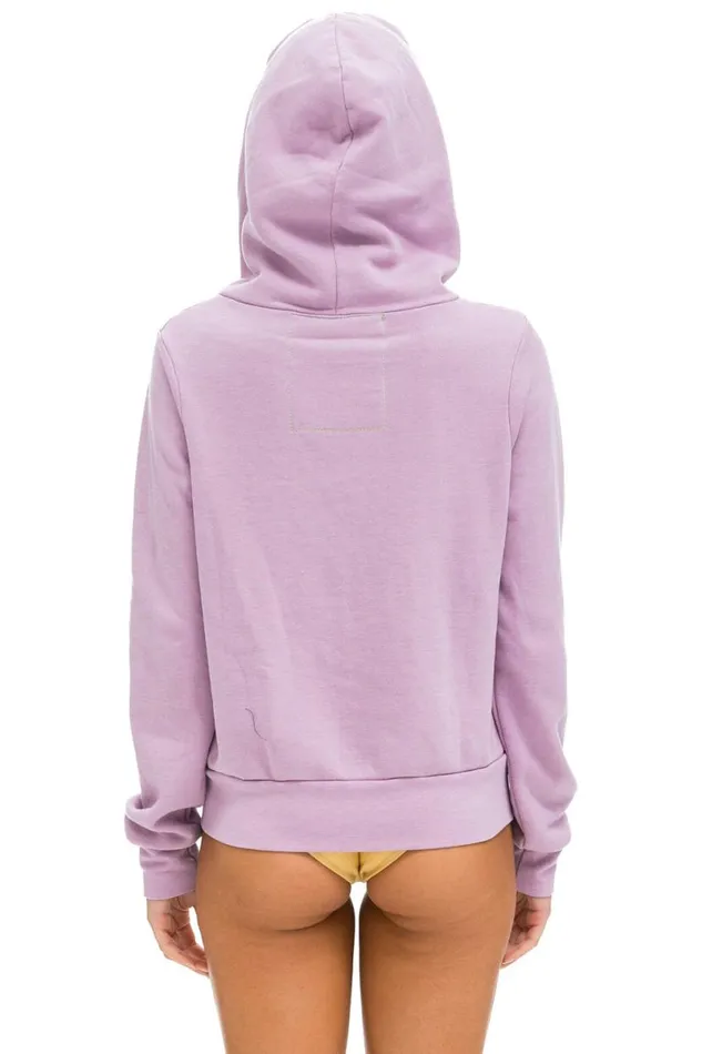 Rainbow Heart Stitch Zip Hoodie 8211 Mauve WomenMen Aviator Nation Hoodies
