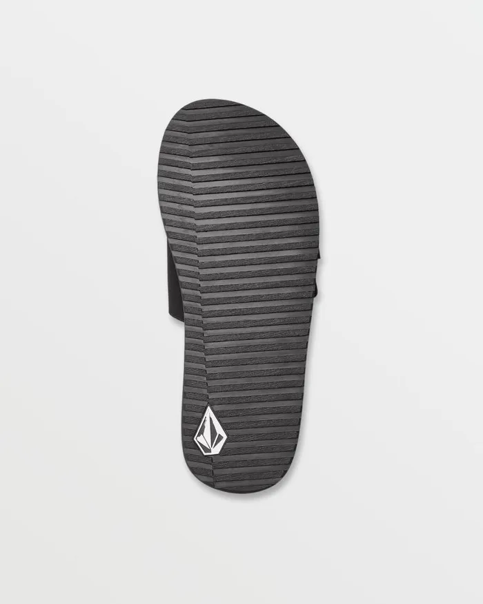 Recliner Slides 8211 Black White Mens Volcom Sandals