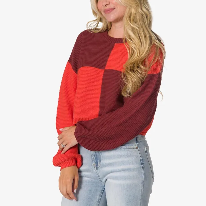 Reef Carrie Sweater Port Chili Women Tops Reef Carrie Sweater Port Chili Women Tops