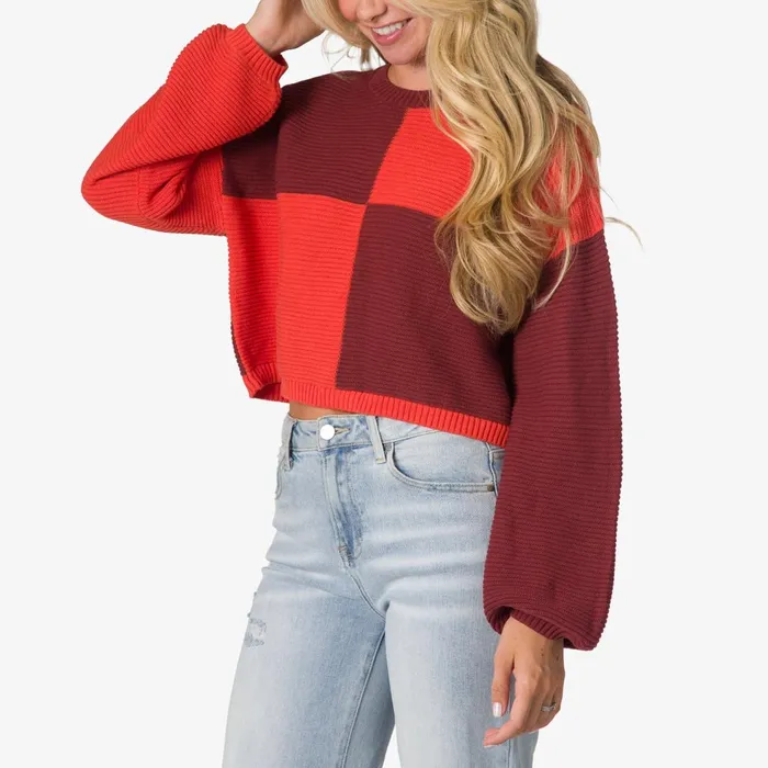 Reef Carrie Sweater Port Chili Women Tops Reef Carrie Sweater Port Chili Women Tops