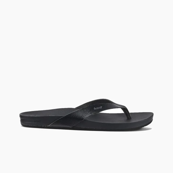 Reef Cushion Court Black Women Sandals