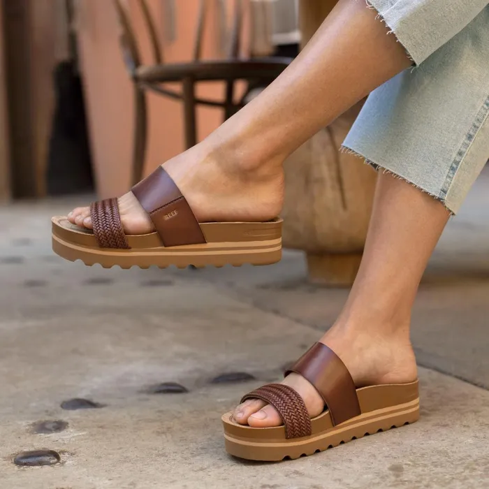 Reef Cushion Vista Hi Chocolate Braid Women Sandals Reef Cushion Vista Hi Chocolate Braid Women Sandals