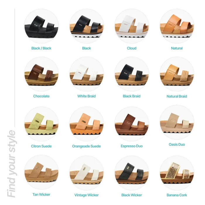 Reef Cushion Vista Hi Chocolate Braid Women Sandals Reef Cushion Vista Hi Chocolate Braid Women Sandals