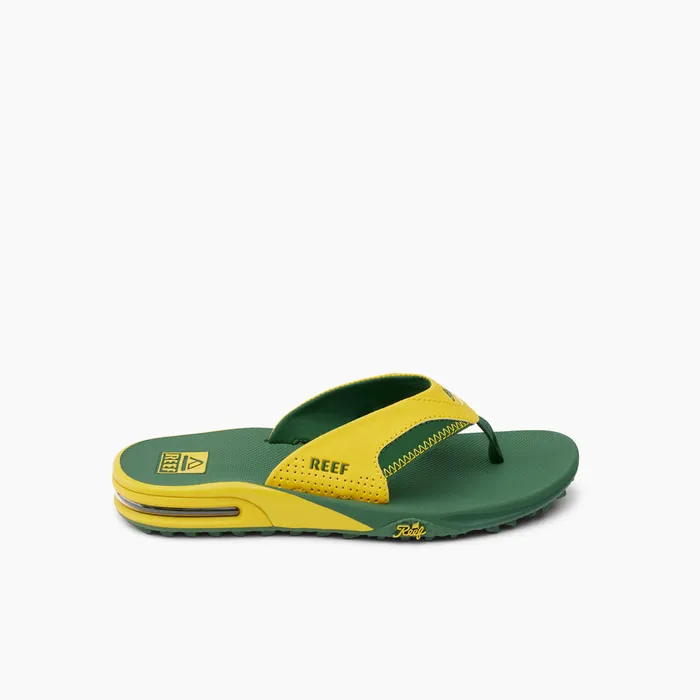 Reef Fanning Pregame Yellowgreen Men Flip Flops