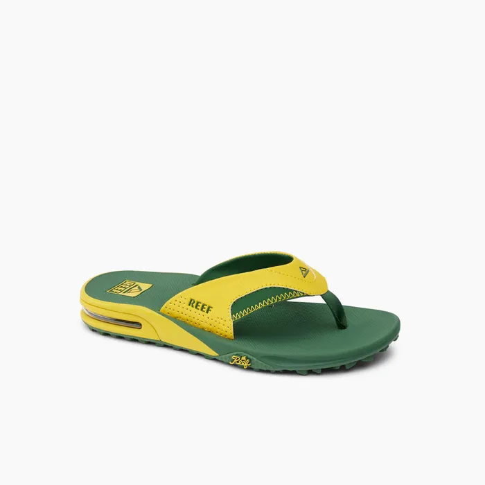 Reef Fanning Pregame Yellowgreen Men Flip Flops Reef Fanning Pregame Yellowgreen Men Flip Flops