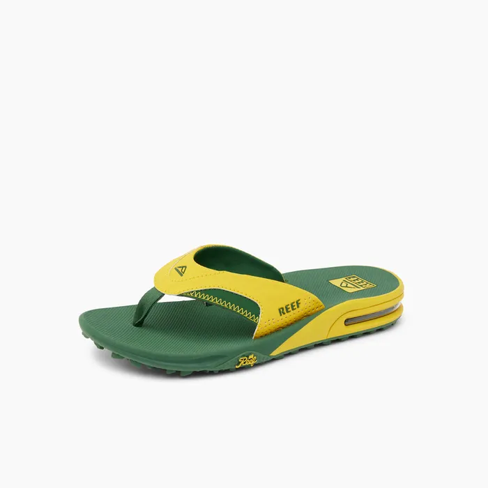 Reef Fanning Pregame Yellowgreen Men Flip Flops Reef Fanning Pregame Yellowgreen Men Flip Flops