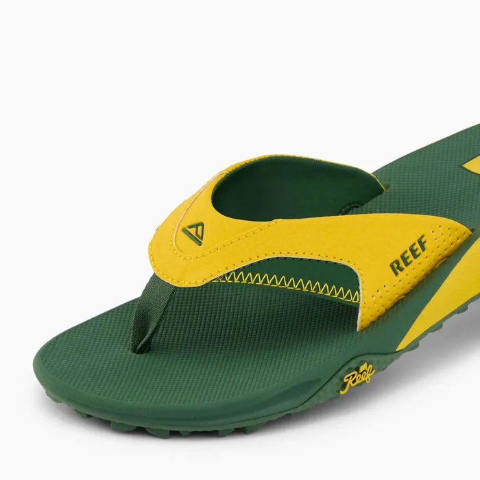 Reef Fanning Pregame Yellowgreen Men Flip Flops Reef Fanning Pregame Yellowgreen Men Flip Flops