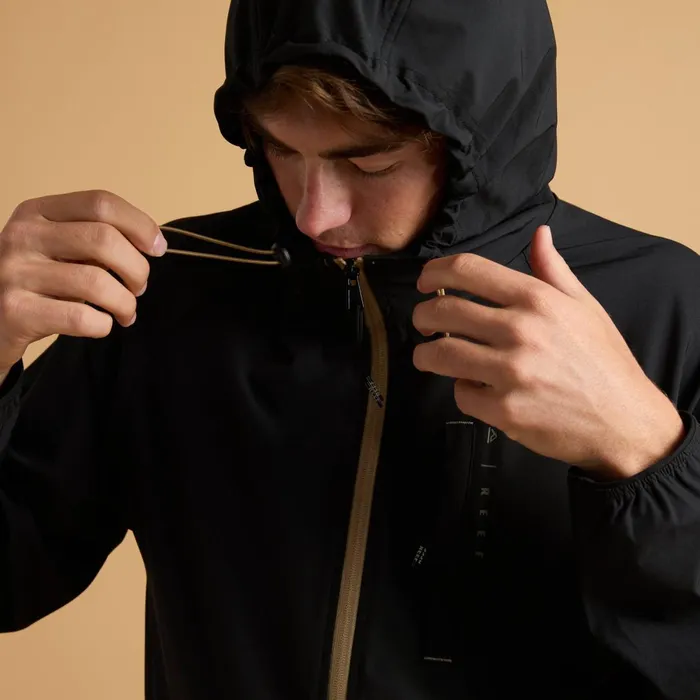Reef Garvey Upf 40 Full Zip Jacket Caviar Men Outerwear Reef Garvey Upf 40 Full Zip Jacket Caviar Men Outerwear