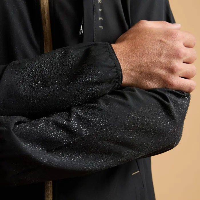 Reef Garvey Upf 40 Full Zip Jacket Caviar Men Outerwear Reef Garvey Upf 40 Full Zip Jacket Caviar Men Outerwear