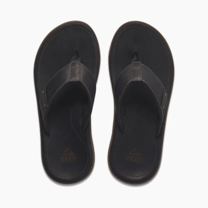 Reef Leather Santa Ana Black Men Sandals Reef Leather Santa Ana Black Men Sandals