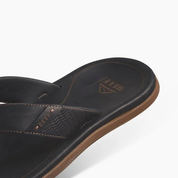 Reef Leather Santa Ana Black Men Sandals Reef Leather Santa Ana Black Men Sandals
