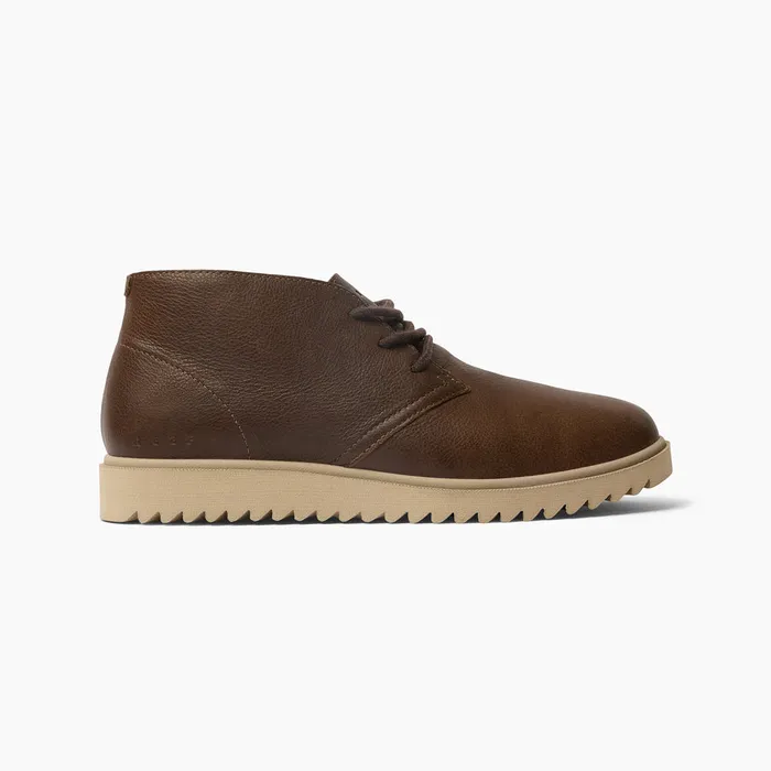 Reef Leucadian Dark Brown Leather Men Shoes
