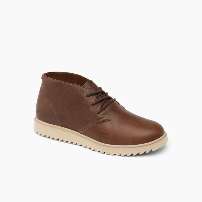 Reef Leucadian Dark Brown Leather Men Shoes Reef Leucadian Dark Brown Leather Men Shoes