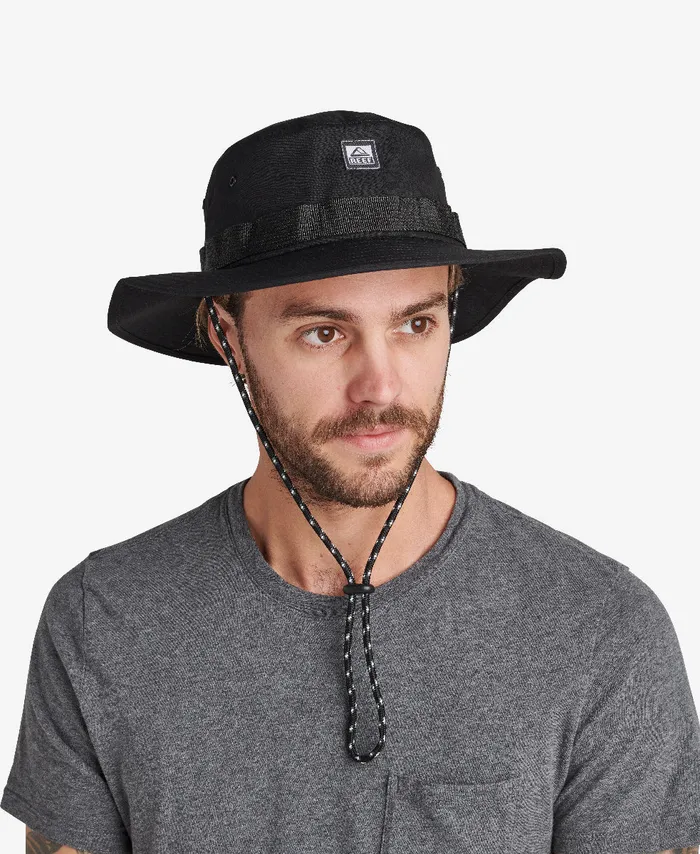 Reef Manu Safari Hat Caviar Men Hats and Beanies Reef Manu Safari Hat Caviar Men Hats and Beanies