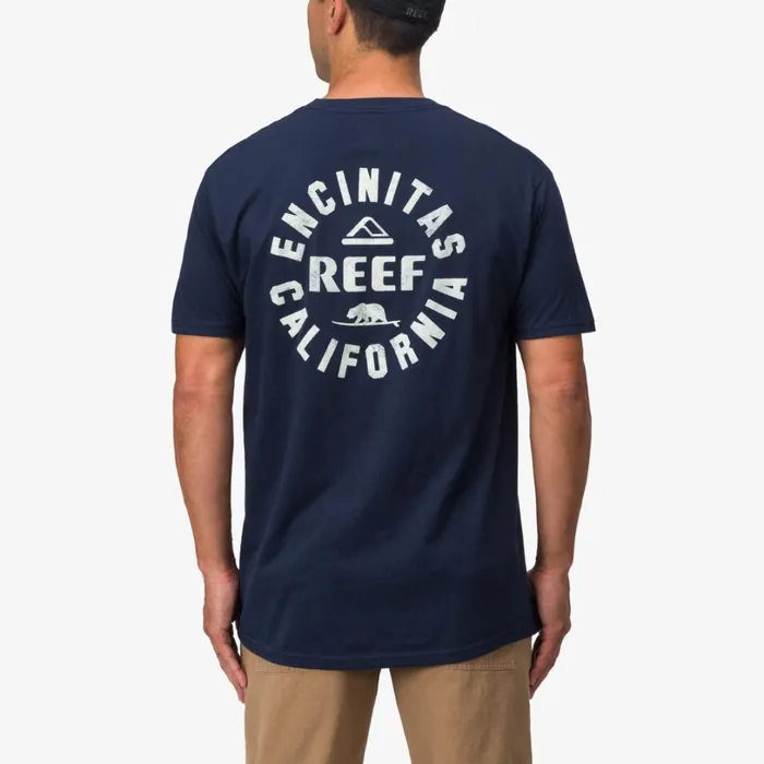 Reef Rancho Tee Navy White Men Shirts and TShirts