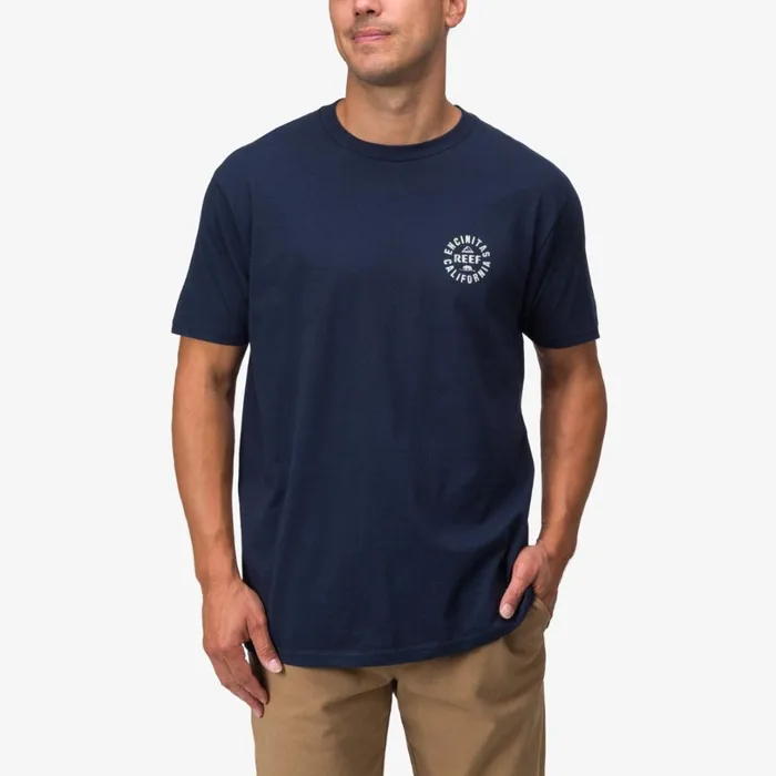 Reef Rancho Tee Navy White Men Shirts and TShirts Reef Rancho Tee Navy White Men Shirts and TShirts