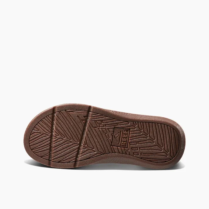 Reef Santa Ana Leather Black And Tan Men Sandals Reef Santa Ana Leather Black And Tan Men Sandals