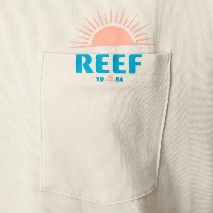 Reef Sunrise Pocket Short Sleeve Tee Almond Men Shirts and TShirts Reef Sunrise Pocket Short Sleeve Tee Almond Men Shirts and TShirts