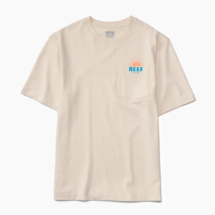 Reef Sunrise Pocket Short Sleeve Tee Almond Men Shirts and TShirts Reef Sunrise Pocket Short Sleeve Tee Almond Men Shirts and TShirts