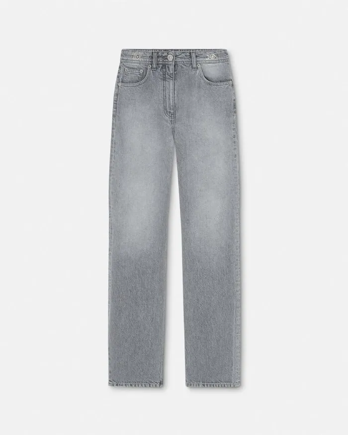 RegularFit Jeans Gray Women Versace Pants and Shorts