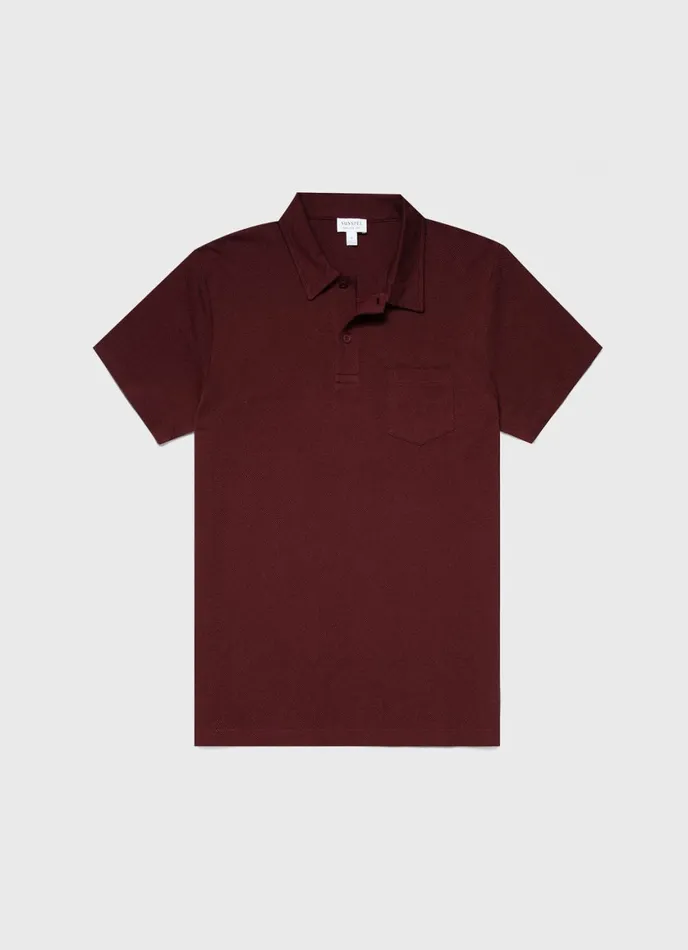 Riviera Polo Shirt Maroon Men SUNSPEL Polo Shirts