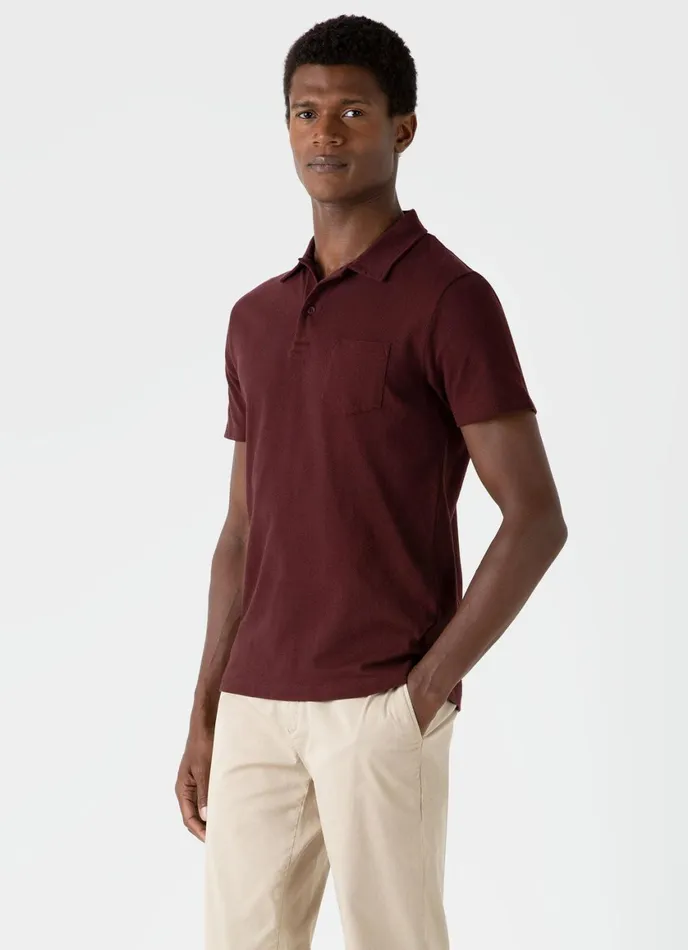 Riviera Polo Shirt Maroon Men SUNSPEL Polo Shirts