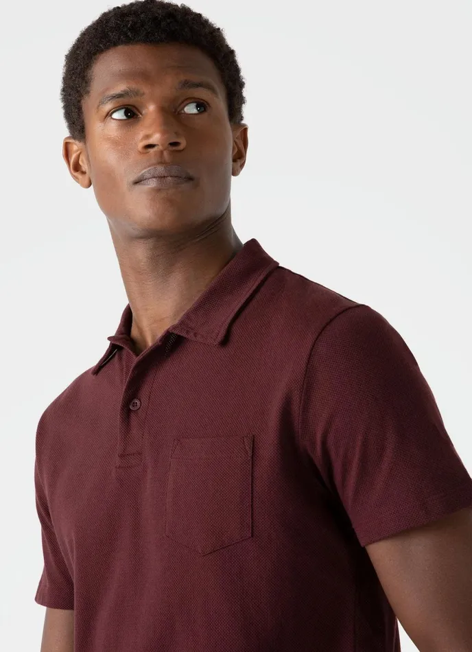 Riviera Polo Shirt Maroon Men SUNSPEL Polo Shirts
