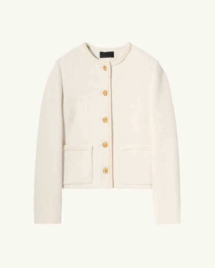 ROMY JACKET Ivory Women Nili Lotan Jackets and Blazers