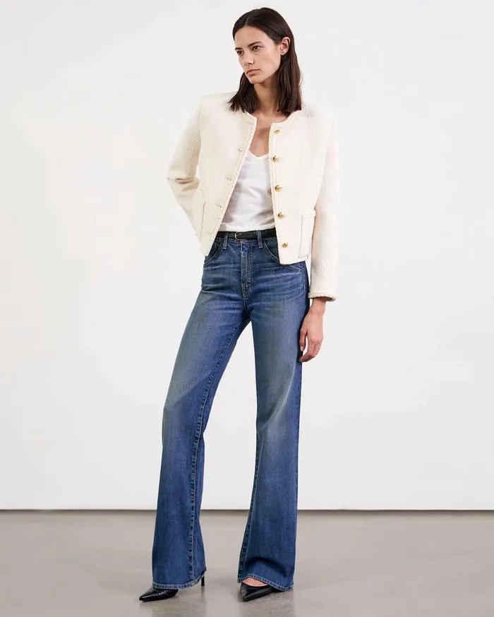 ROMY JACKET Ivory Women Nili Lotan Jackets and Blazers