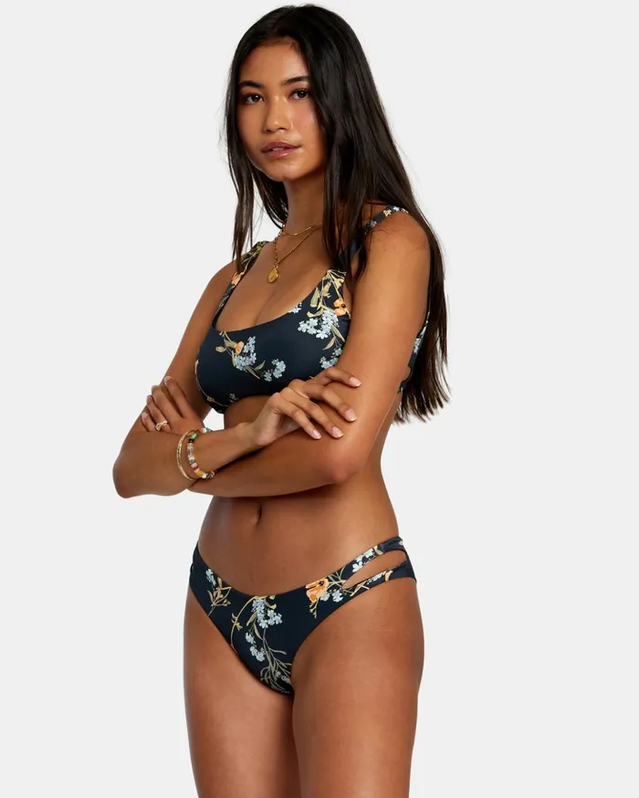 RVCA Bikini Bottoms Bloom Cutout Cheeky Bikini Bottoms Black 8211 Women