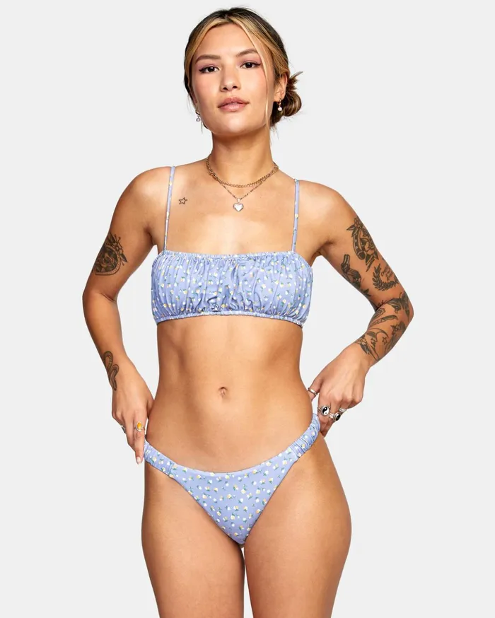 RVCA Bikini Bottoms Mille French Bikini Bottoms Grey Purple 8211 Women