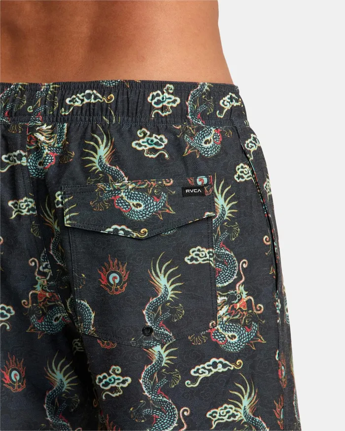RVCA Boardshorts Atlas Elastic Waist Boardshorts 17034 Multi 8211 Men