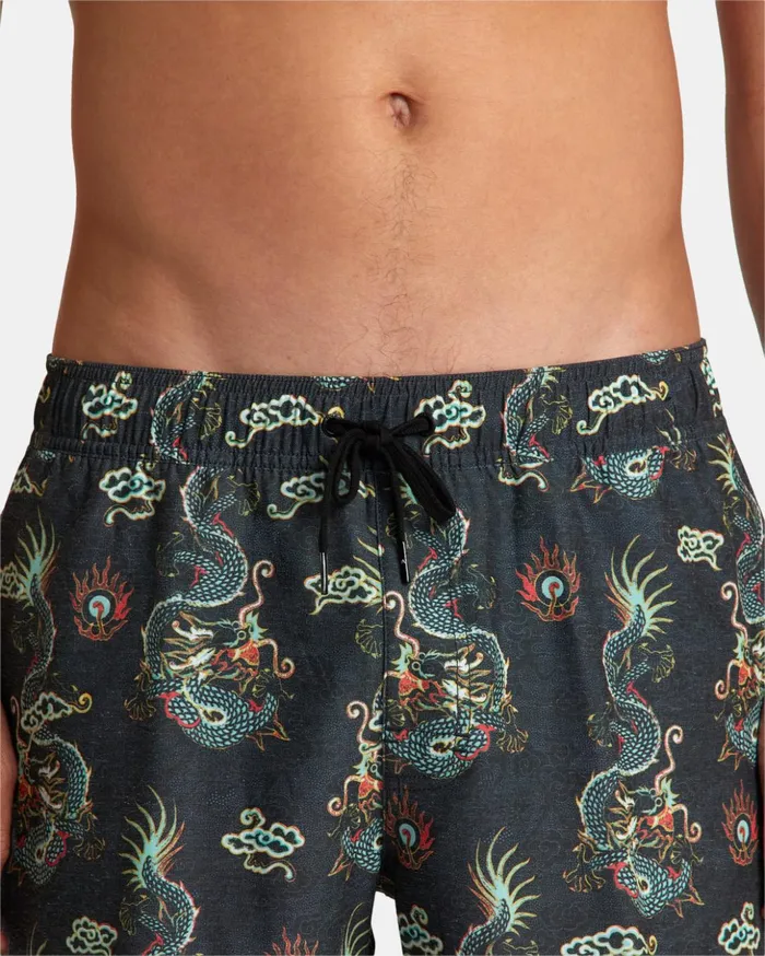RVCA Boardshorts Atlas Elastic Waist Boardshorts 17034 Multi 8211 Men