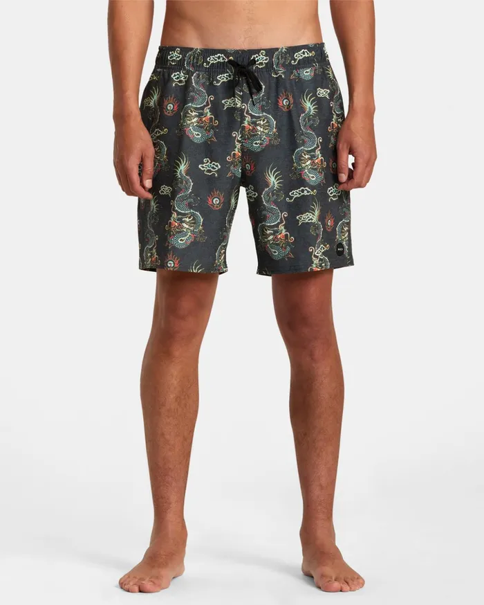RVCA Boardshorts Atlas Elastic Waist Boardshorts 17034 Multi 8211 Men