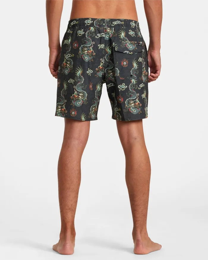 RVCA Boardshorts Atlas Elastic Waist Boardshorts 17034 Multi 8211 Men