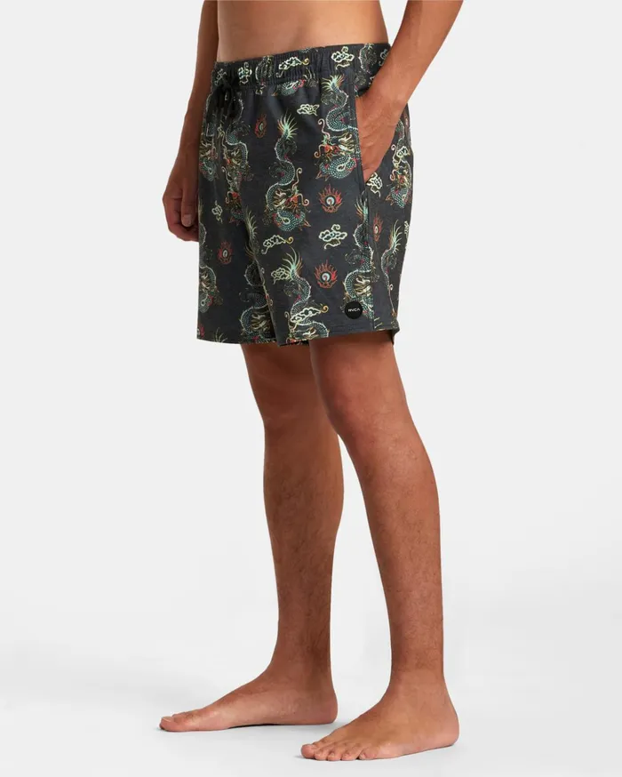 RVCA Boardshorts Atlas Elastic Waist Boardshorts 17034 Multi 8211 Men
